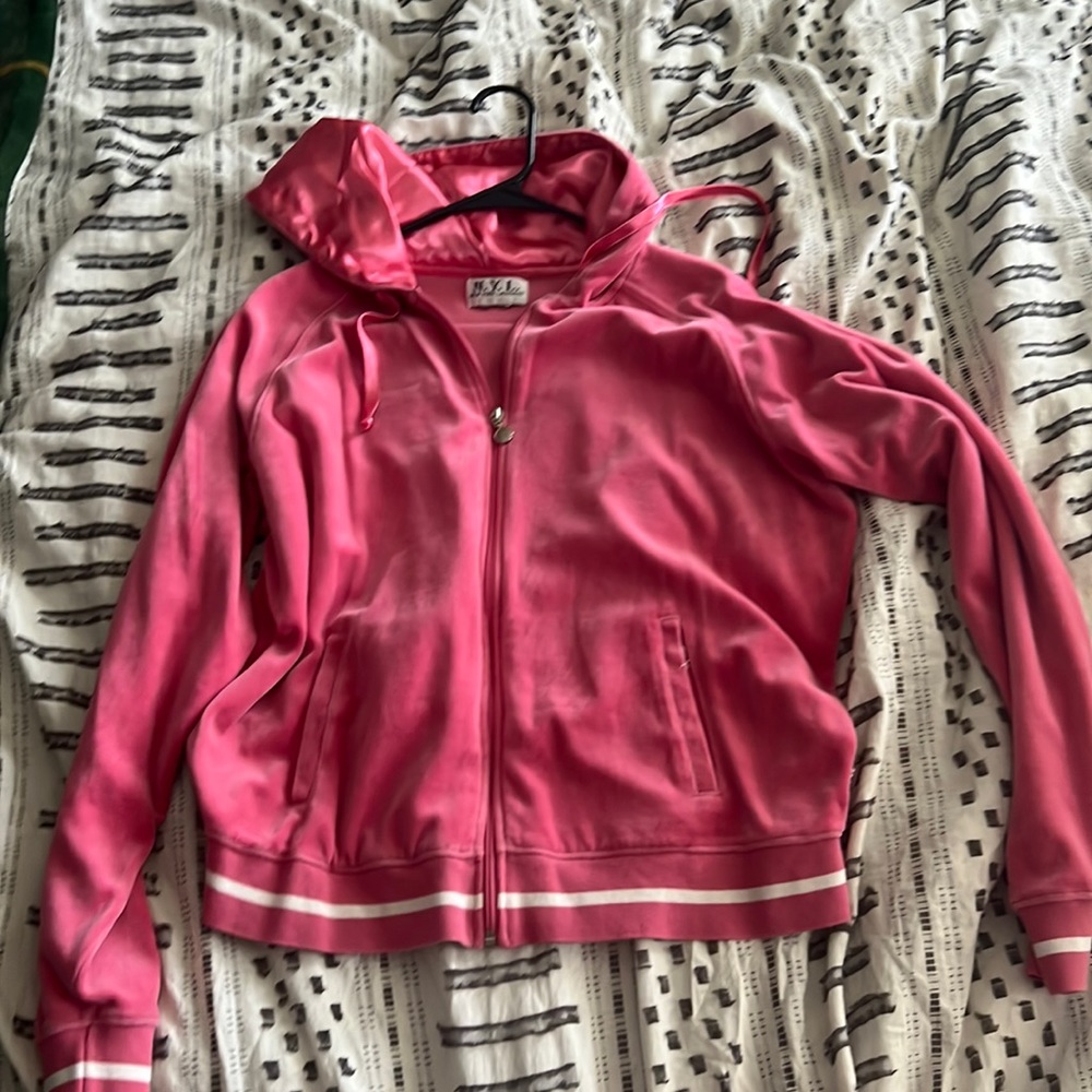 small nyl pink velvet jacket!!